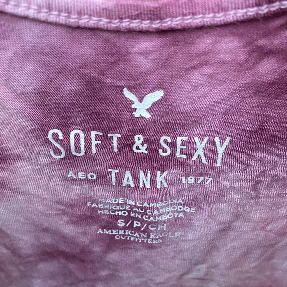 3/$20 Aerie Purple Tie-Dye Camisole - Picture 4 of 7
